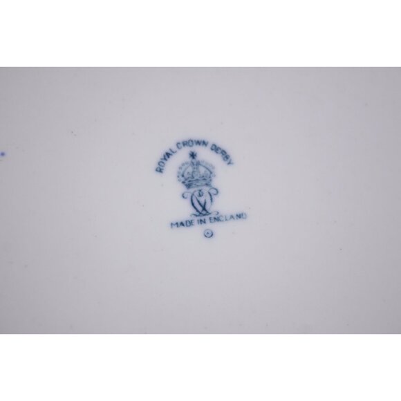 Vintage SET of 7 Royal Crown Derby cake plates, salad plates 1921 - 1940 white - Picture 8 of 10